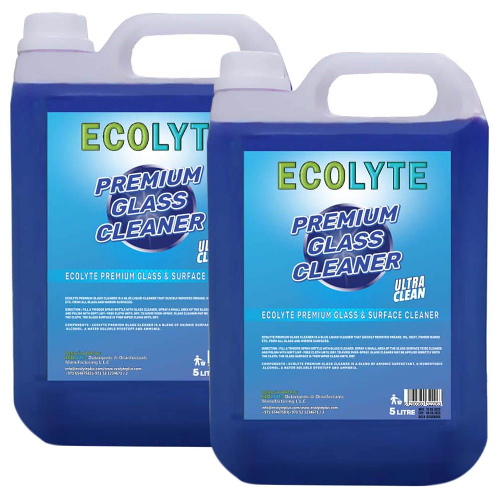 Ecolyte+ - Premium Glass Cleaner 5L - Pack of 2