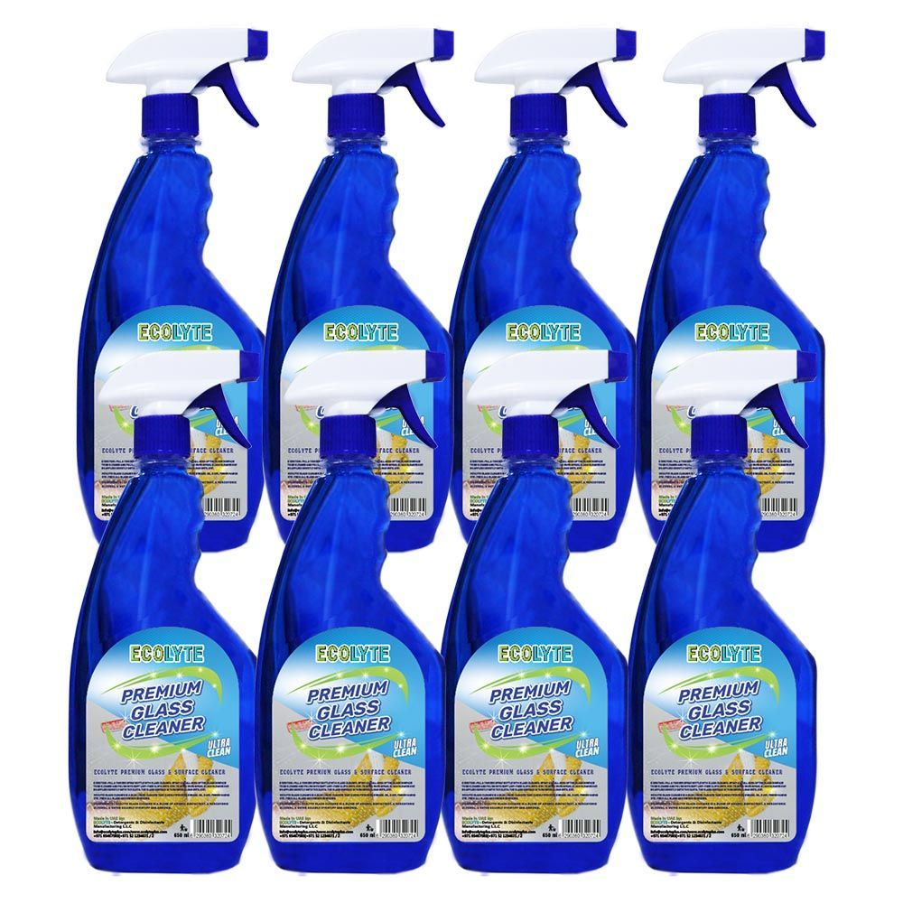 Ecolyte+ - Premium Glass Cleaner - 650Ml - 8pc