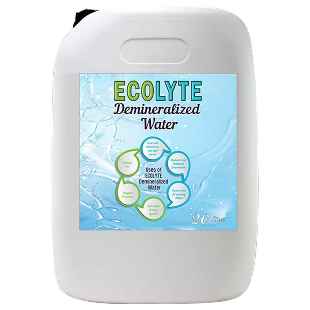 Ecolyte+ - Ultra Pure De-Mineralized Water 20L