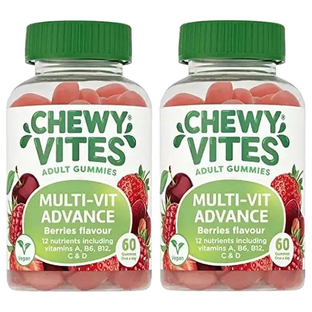 Chewy Vites - Adults Complete Multivitamin Gummies - 60's - Pack of 2