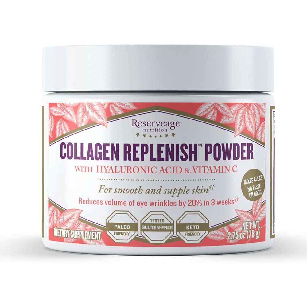 Reserveage Collagen Replenish Powder, Skin & Nail Supplement, Supports Collagen 2.75 Oz