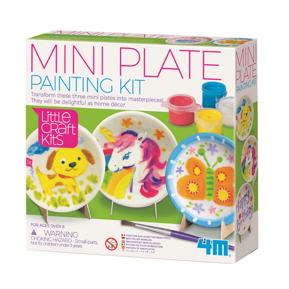 4M - Little Craft Mini Plate Painting Kit