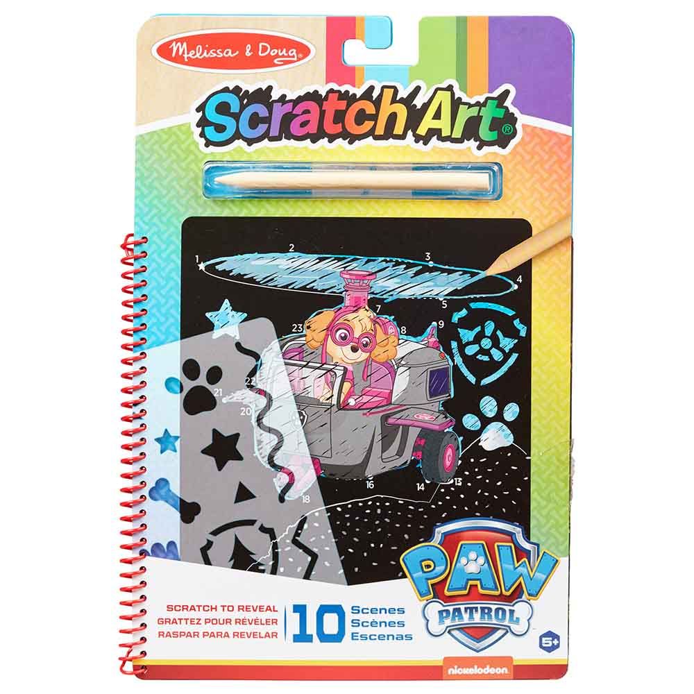 Melissa & Doug - Paw Patrol Scratch Art Pad - Skye