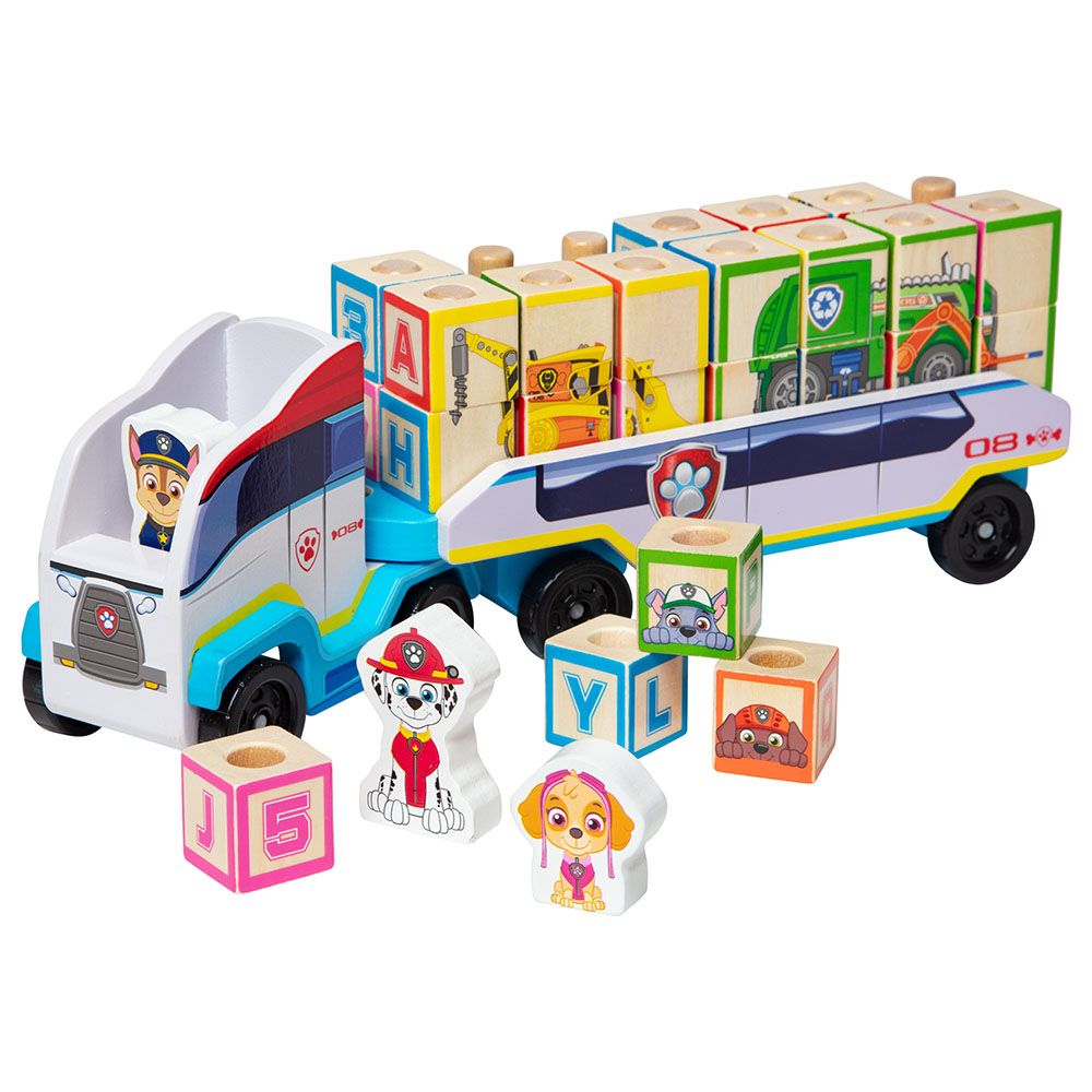 Melissa & Doug - Paw Patrol Wooden Abc Block Truck