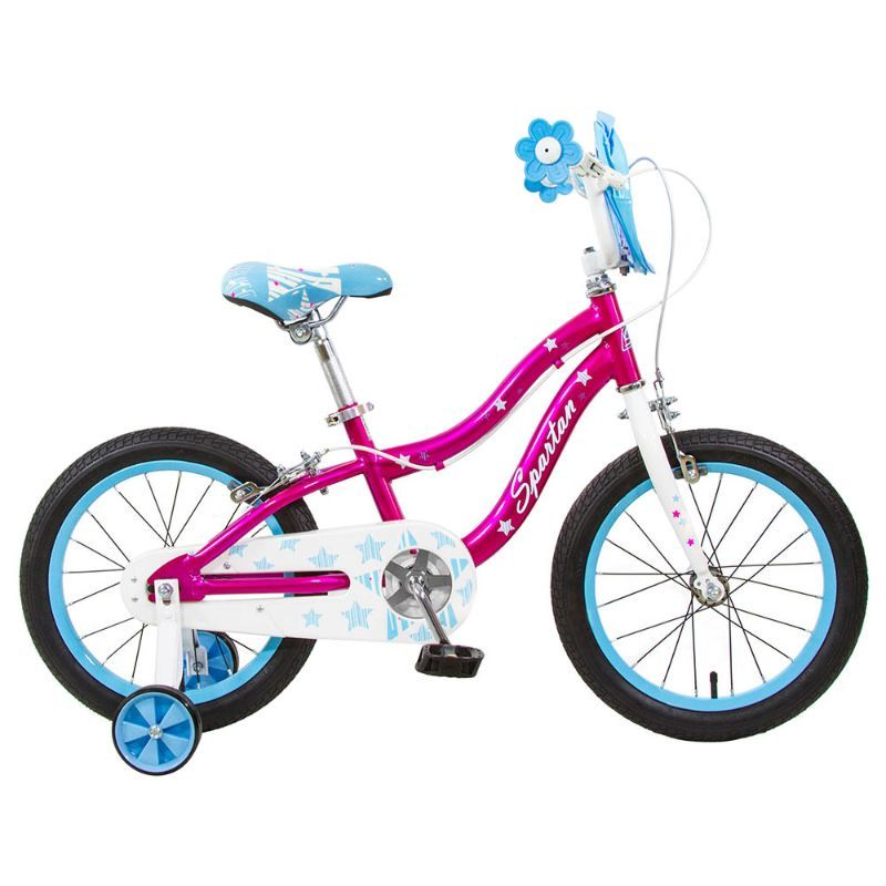 Spartan - 16" Sparkle Bicycle - Chrome Pink