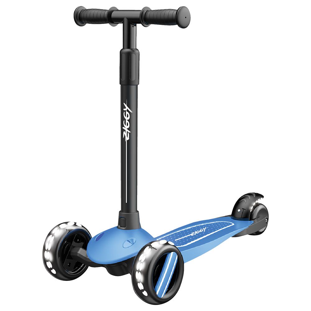 Ziggy - 3-Wheel Tilt Scooter w/ LED Light - Blue