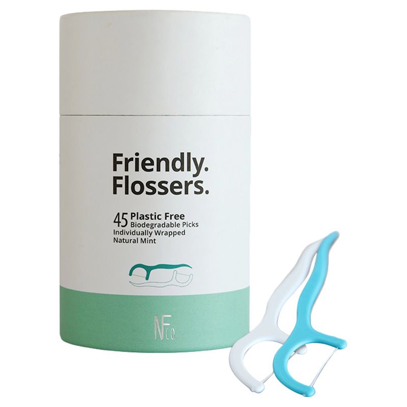 The Natural Family Co. - Floss Picks - Pack of 45