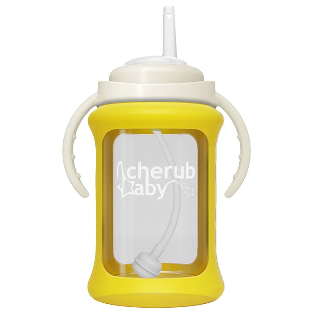 Cherub Baby - Single Pack Straw Cup 240ml - Yellow