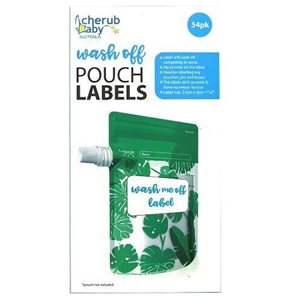 Cherub Baby - Wash Off Pouch Labels