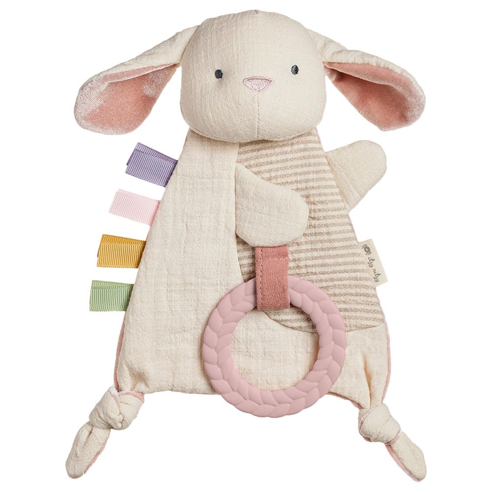 Itzy Ritzy - Sensory Crinkle Toy With Teether - Bunny