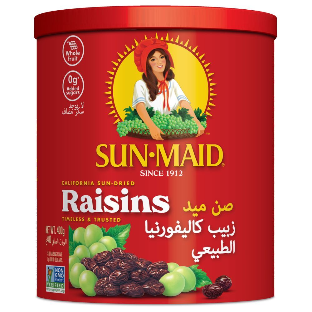 Sun-Maid - California Sun-Dried Raisins In Canister - 400 g