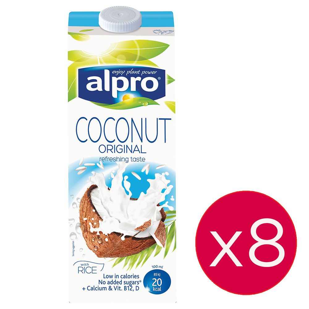 Alpro - Drink Coconut Original 1L, Pack Of 8