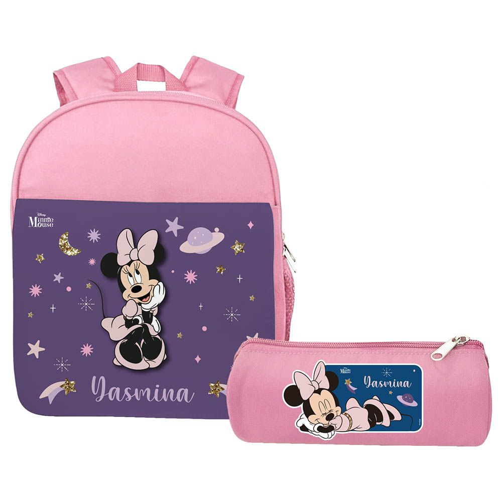 Essmak - Disney Minnie Backpack & Pencil Case - 12-Inch - Blue