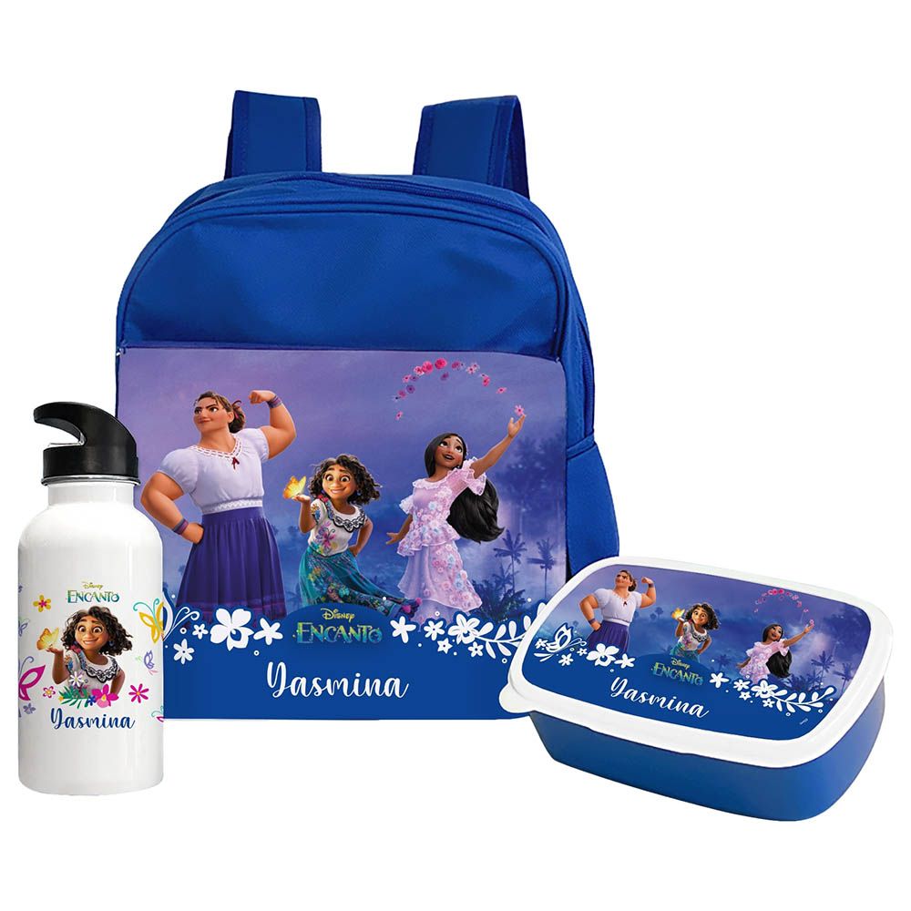 Essmak - Disney Encanto 2 Backpack Set 3pcs - Blue - 12-Inch