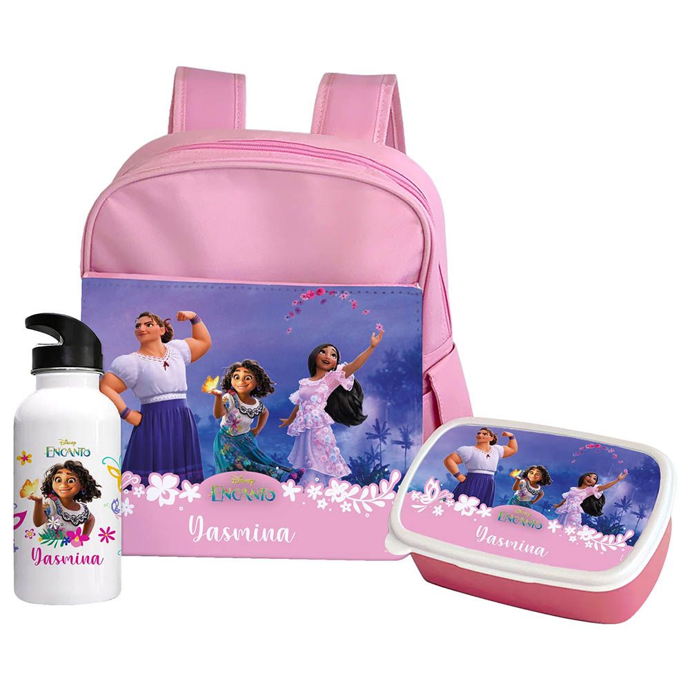 Essmak - Disney Encanto 2 Backpack Set 3pcs - Pink - 12-Inch