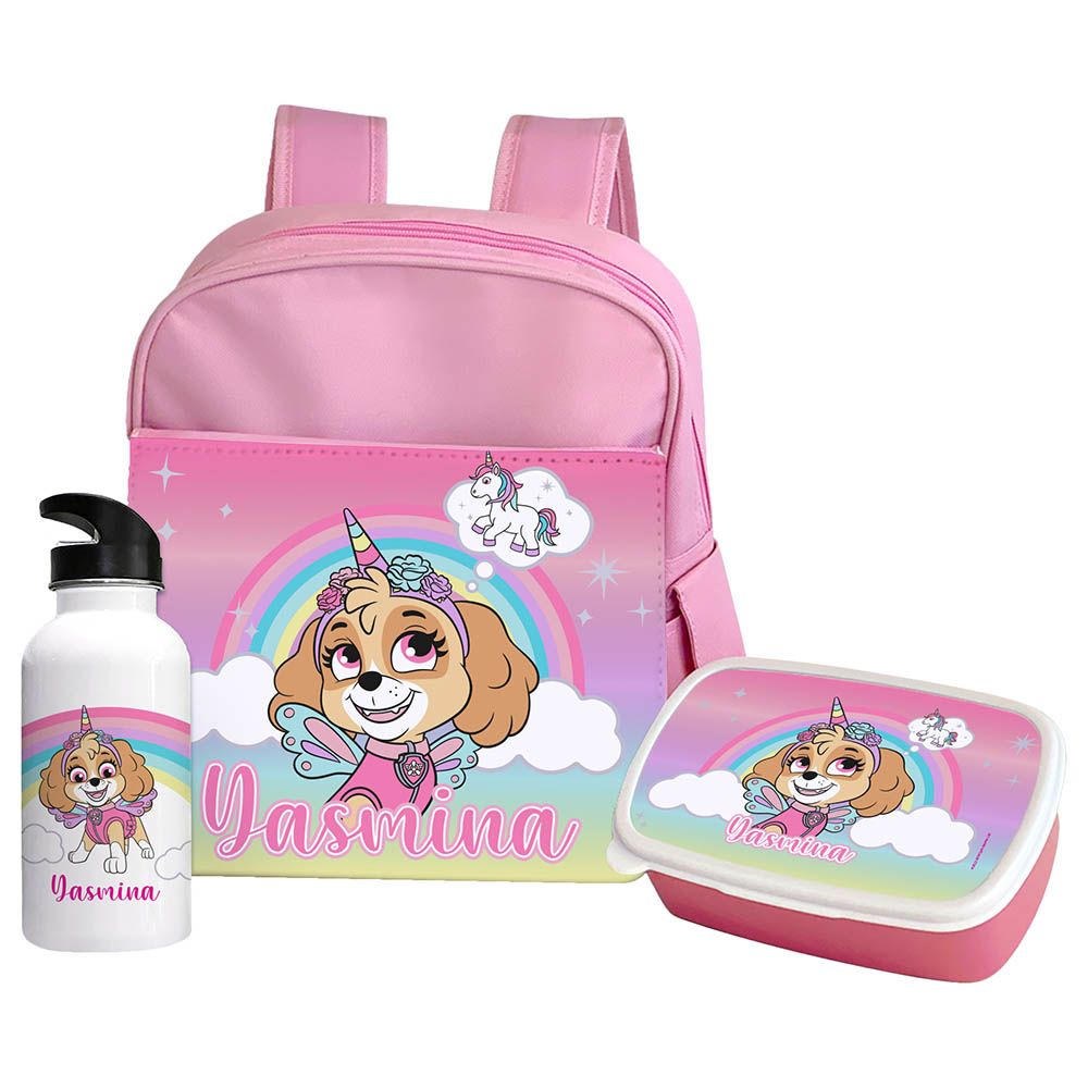 Essmak - Paw Patrol Unicorn Backpack 3pc-Set - 12-Inch