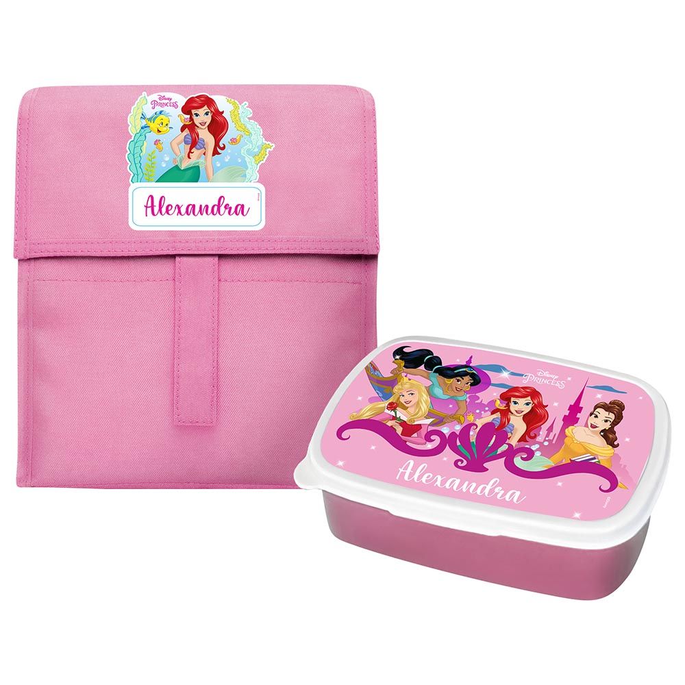 Essmak - Disney Princess 2 Foldable Lunch Set - Pink