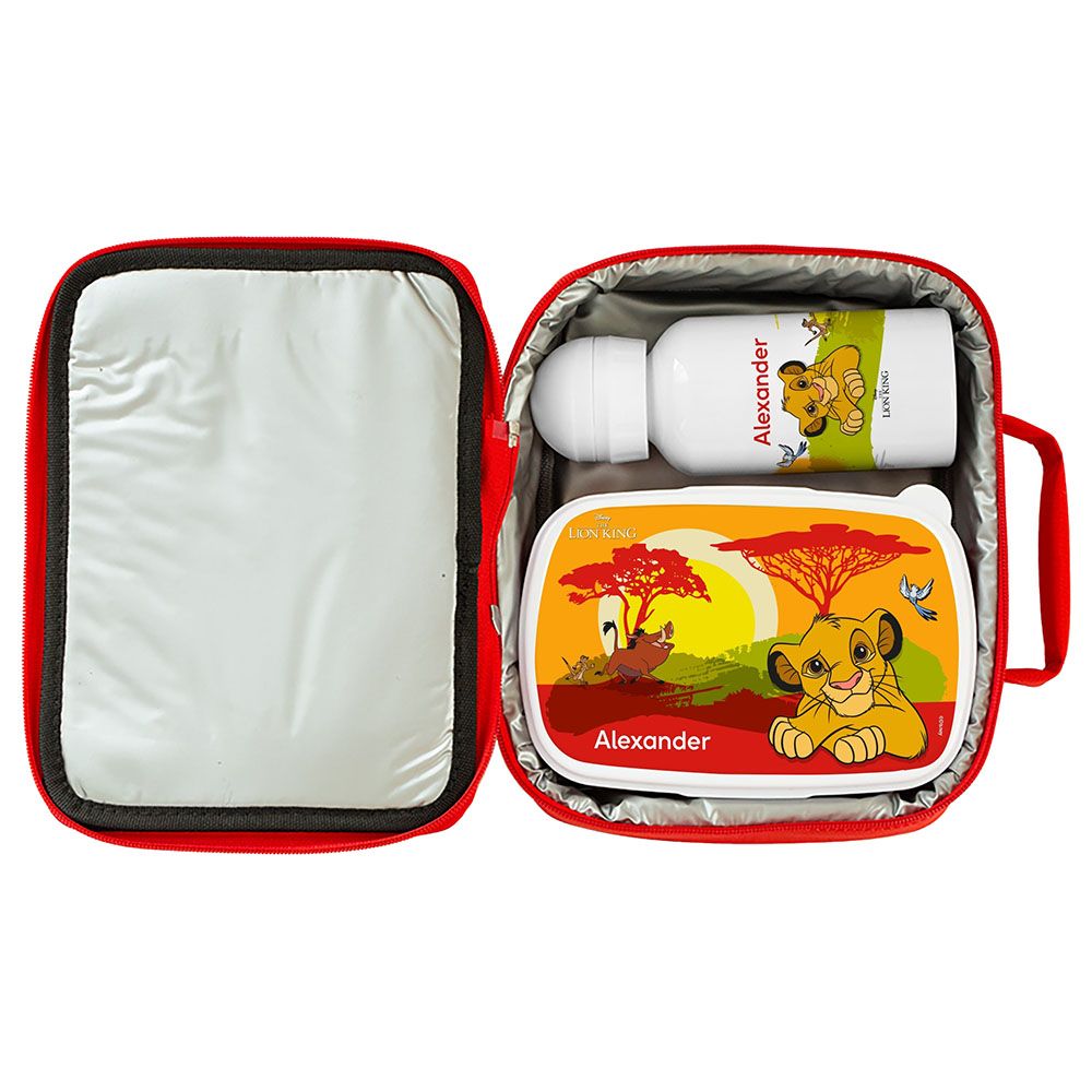 Essmak - Disney Lion King Lunch Pack 3pcs - Red