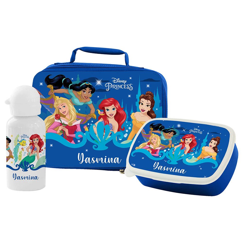 Essmak - Disney Princess 2 Lunch Pack 3pcs - Blue