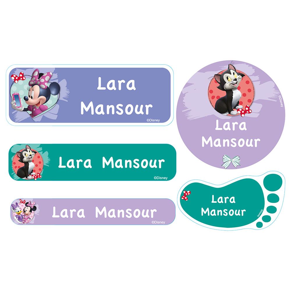 Essmak - Disney Minnie 2 School Labels - 5pcs