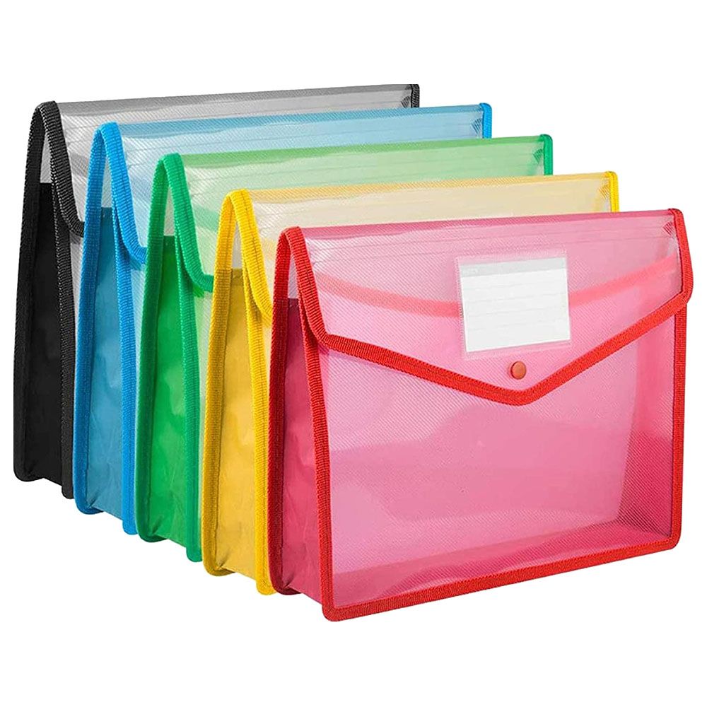 Essen - Plastic File Folders - Set of 5