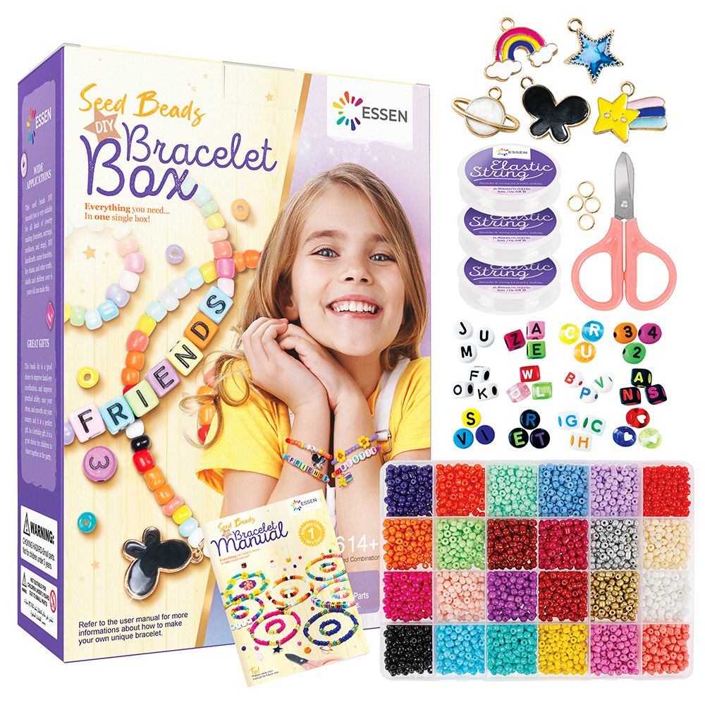 ESSEN Seed & Alphabet Beads Jewellery Making DIY Bracelet Kit