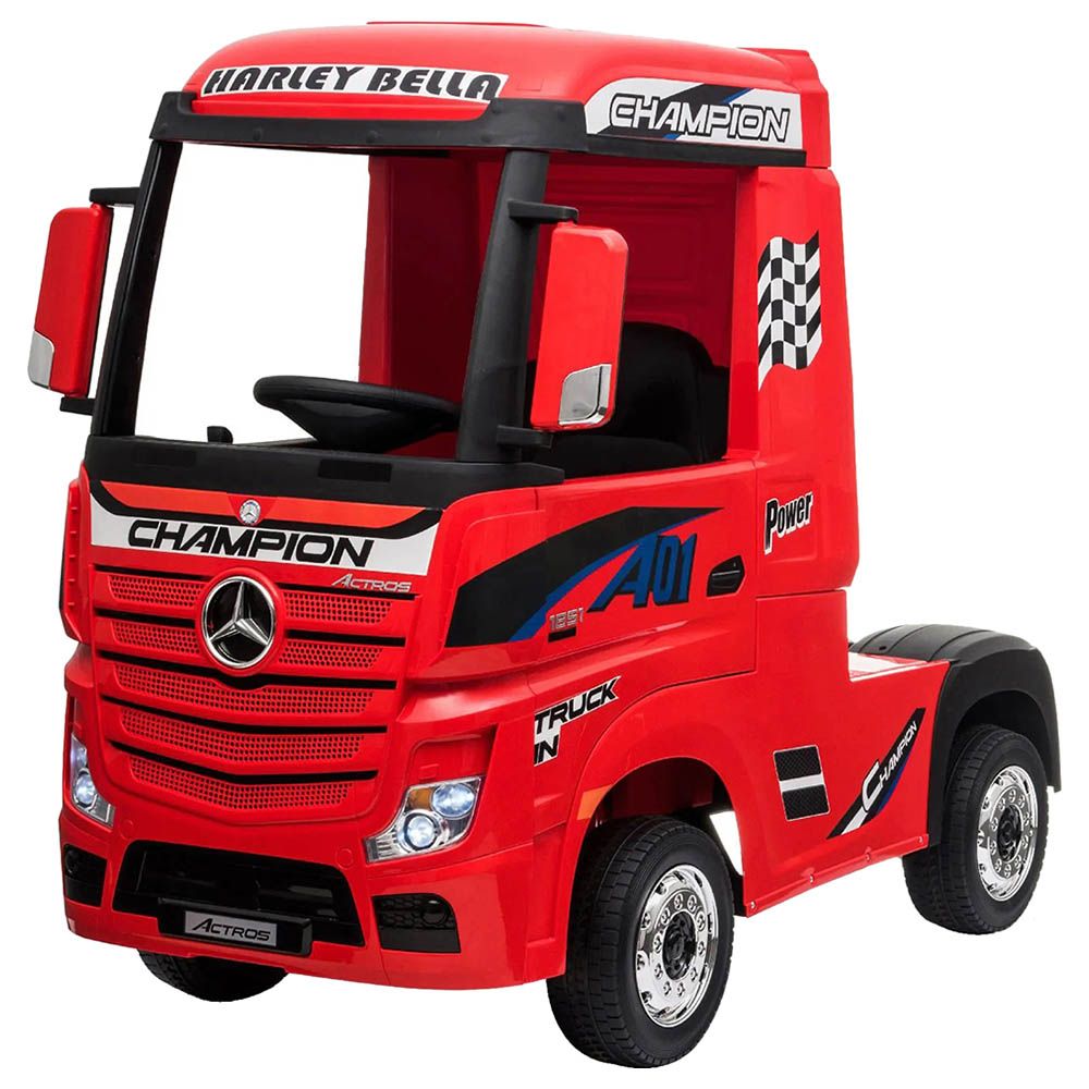 Mercedes Benz - Heavy Electric Truck 12V - Red