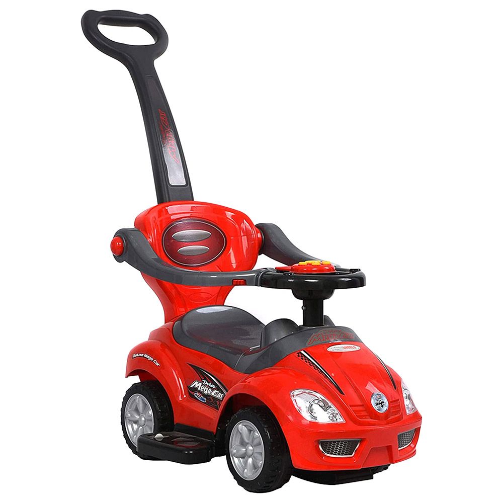 Factual Toys - 3-in-1 Pusher Mega Electric Car - Red