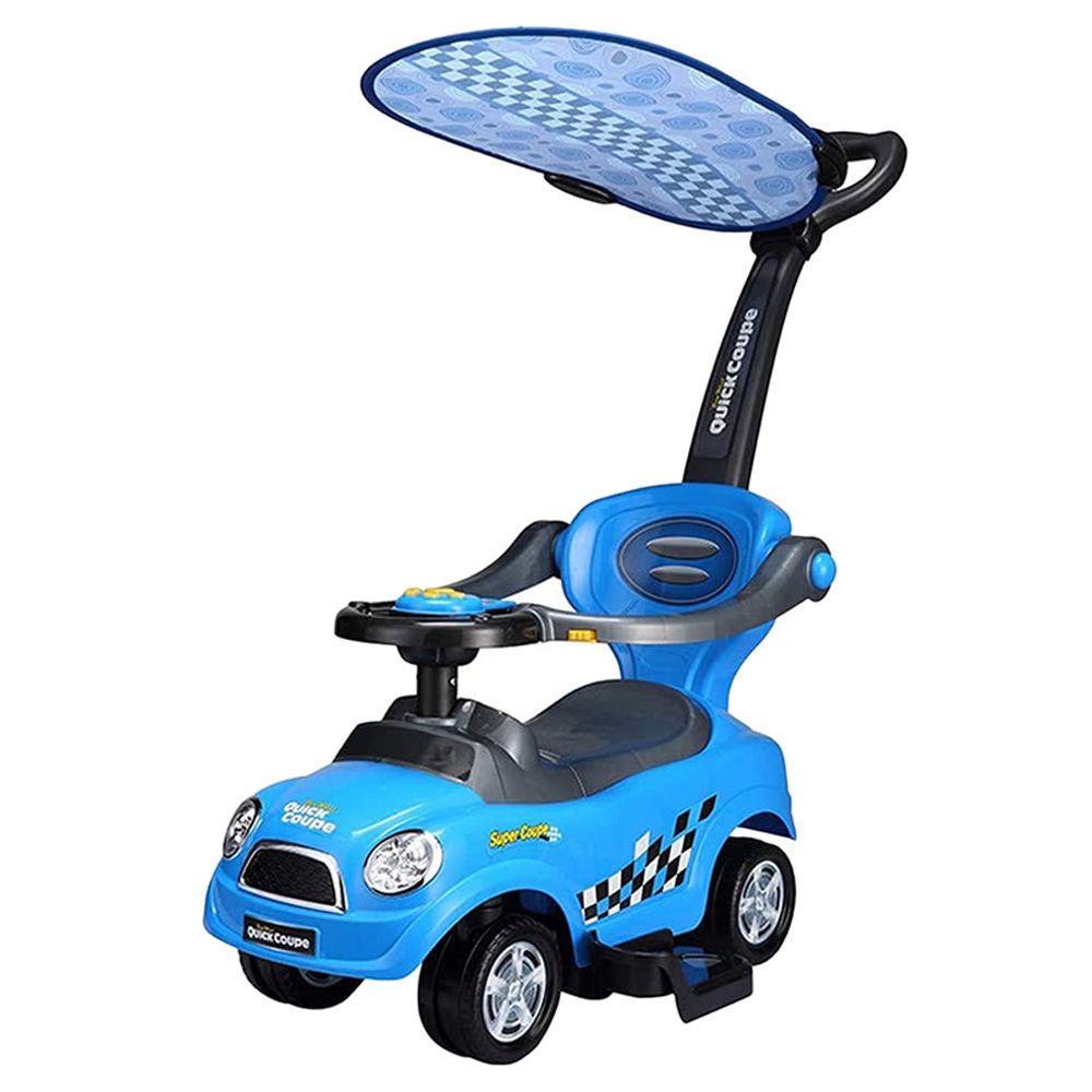 Factual Toys - Sunshine Canpoy Coupe Pusher Car - Blue 