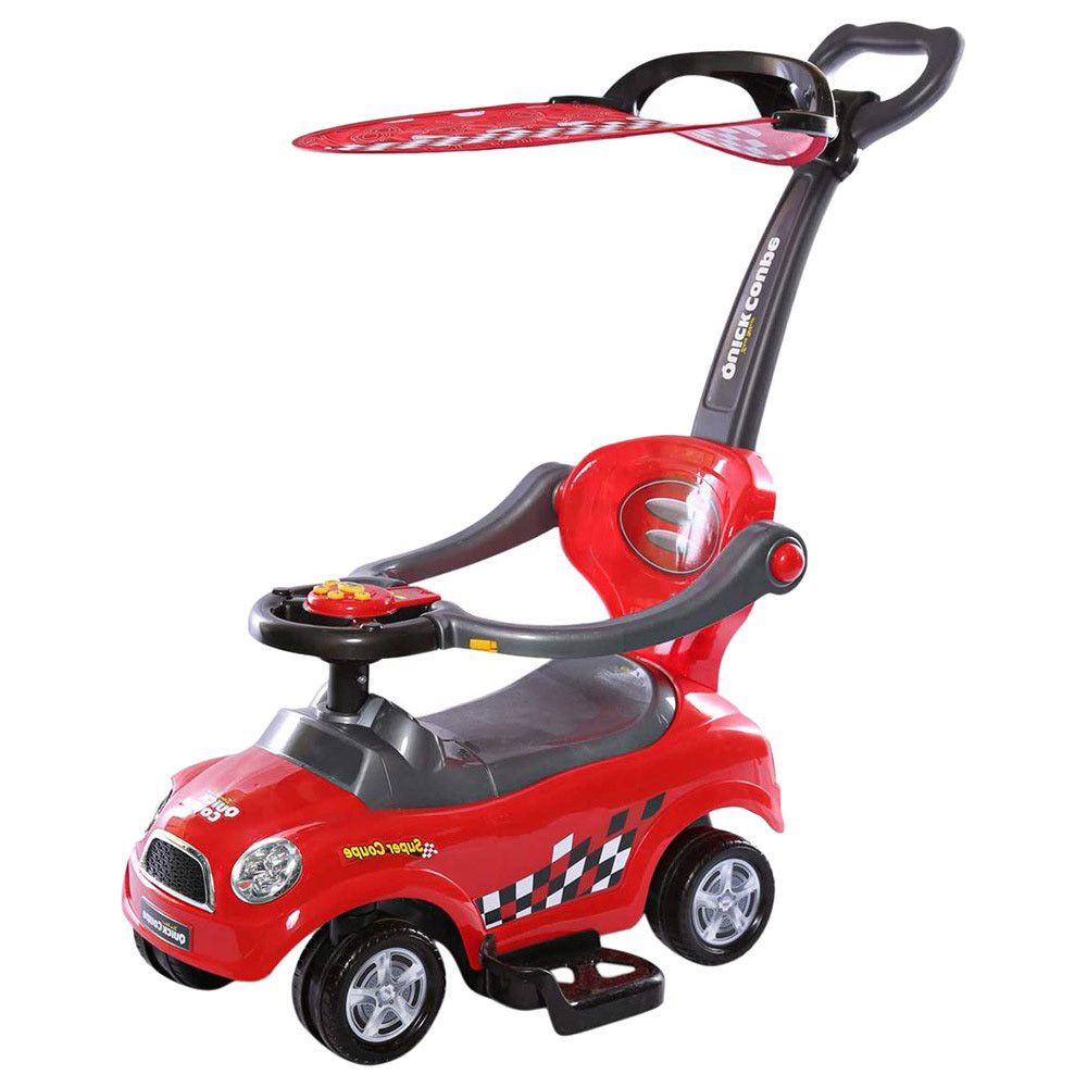 Factual Toys - Sunshine Canpoy Coupe Pusher Car - Red 