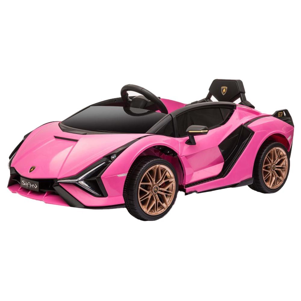 Factual Toys - 12V Lamborghini Sian Kids Ride-On Car - Pink