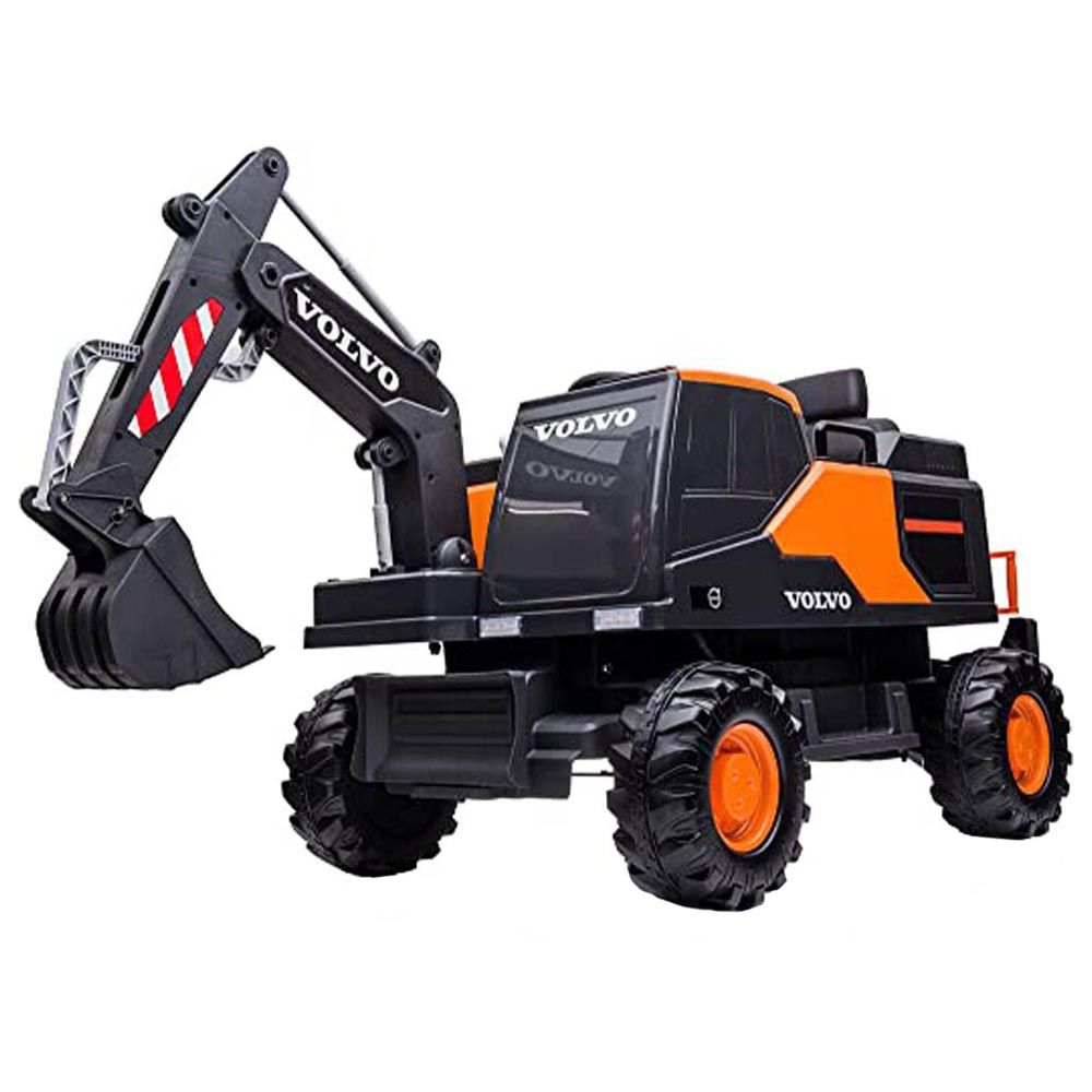 Factual Toys - 12V Volvo Excavator Kids Ride-On - Orange 