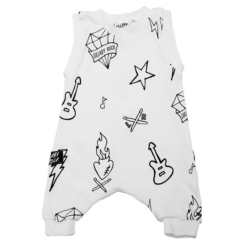 Lullaby Rock - The White Tattoo Romper