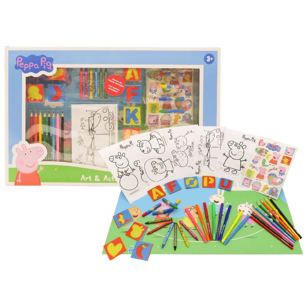 Peppa Pig - Art Set In Jumbo Box 67pcs