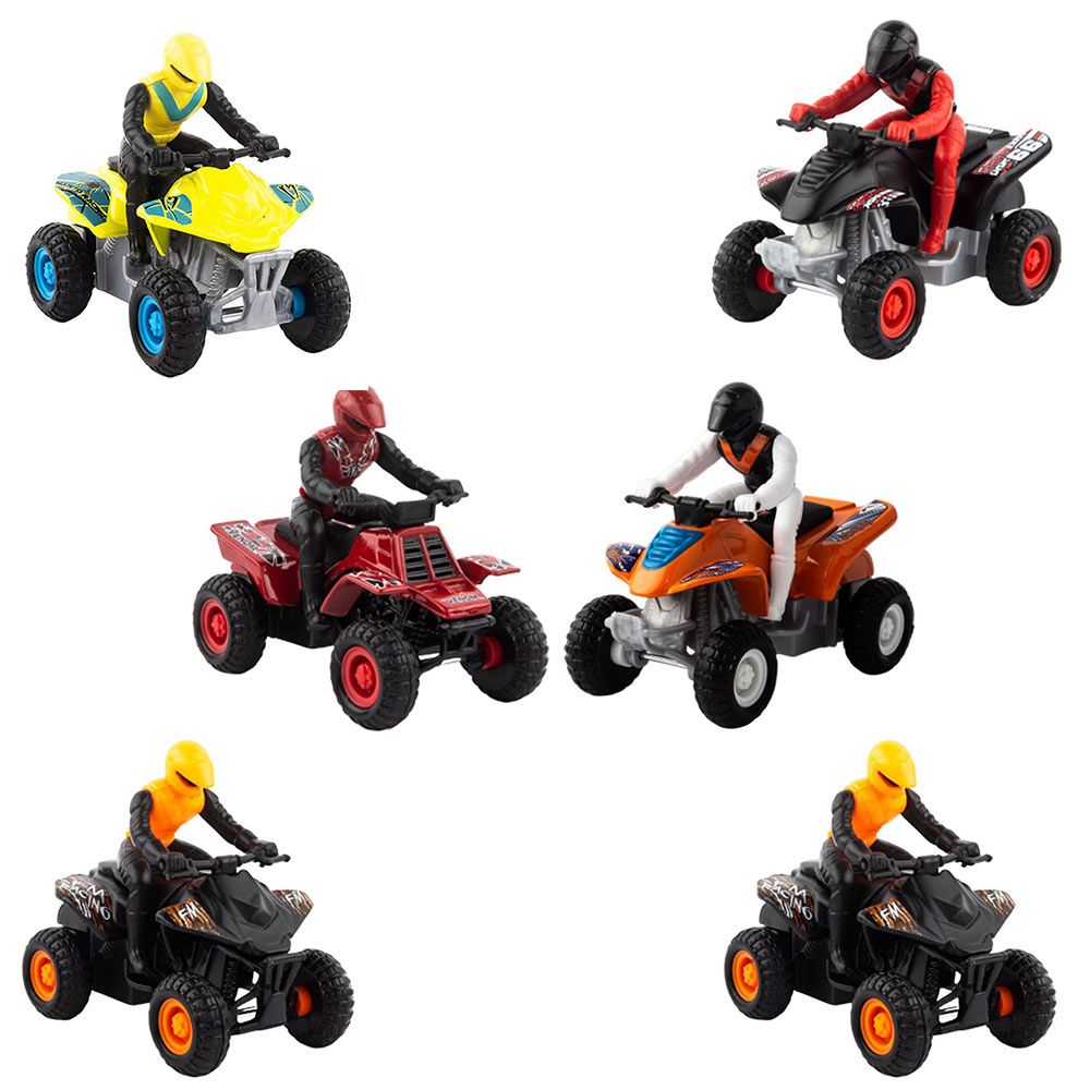 Maisto - 8cm Pullback Powered ATV - Assorted