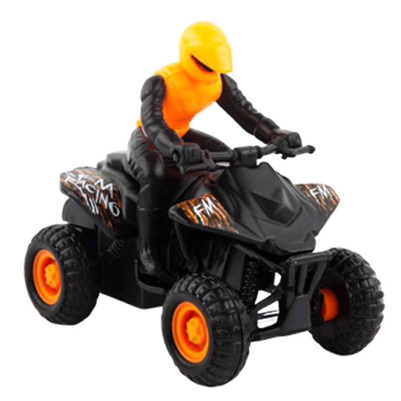 Maisto - 8cm Pullback Powered ATV - Orange