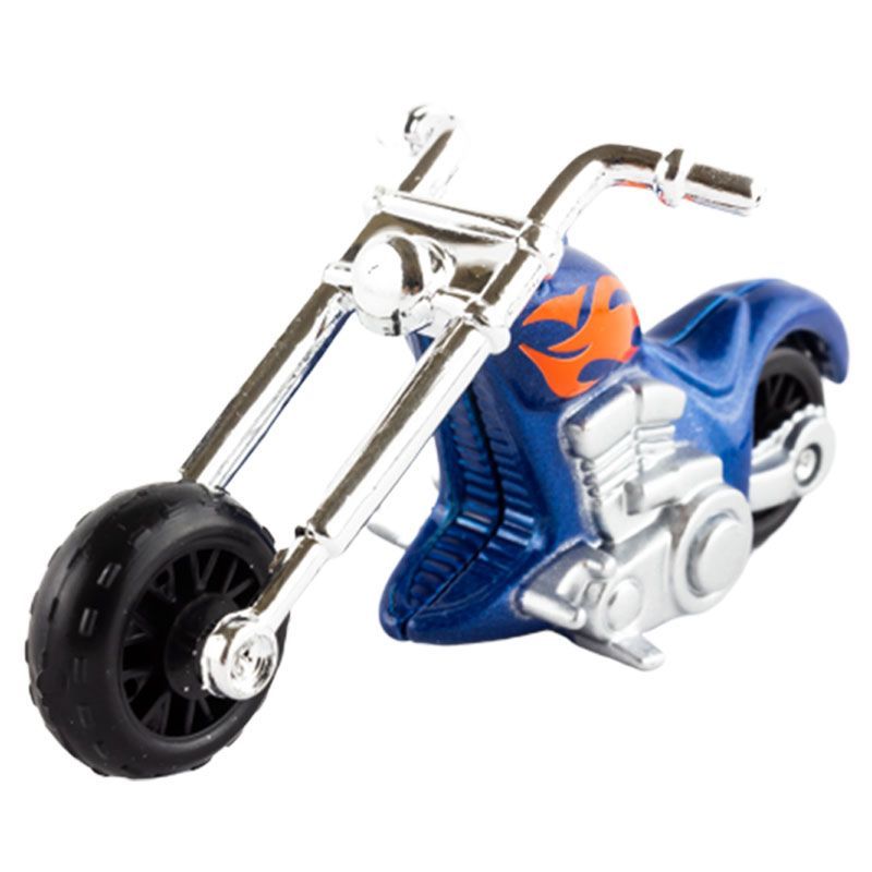 Maisto - 3" Vehicle - Chopper Bike - Blue