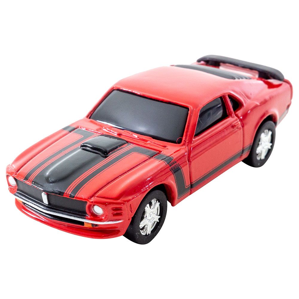 Maisto - Pullback Real Gears Ford Mustang - Red