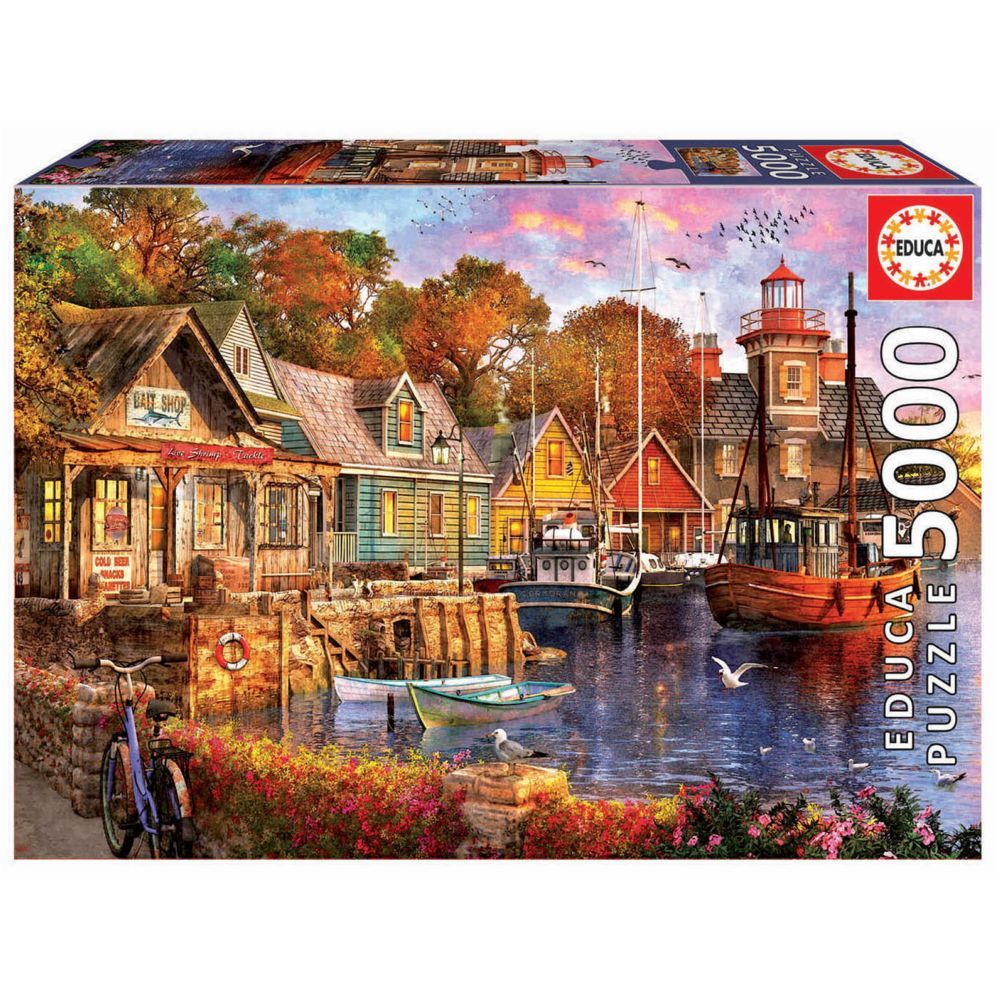 Educa Puzzles - 5000 The Harbour Evening