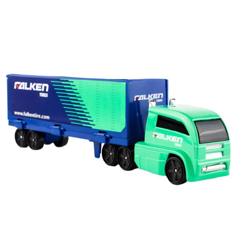 Maisto - Highway Hauler Falcen Tires - Blue/Green