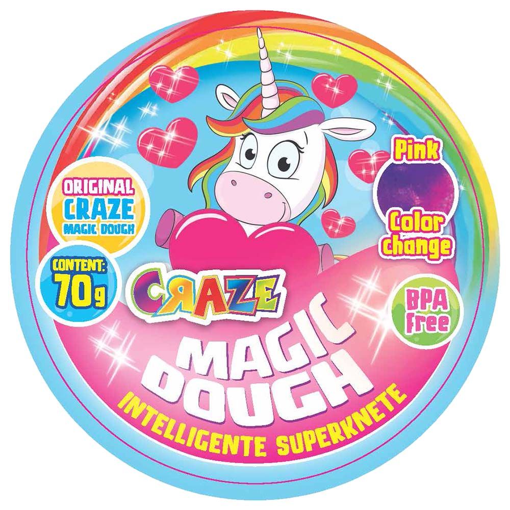 Craze Magic Dough - Expert Unicorn - Pink Colour Change