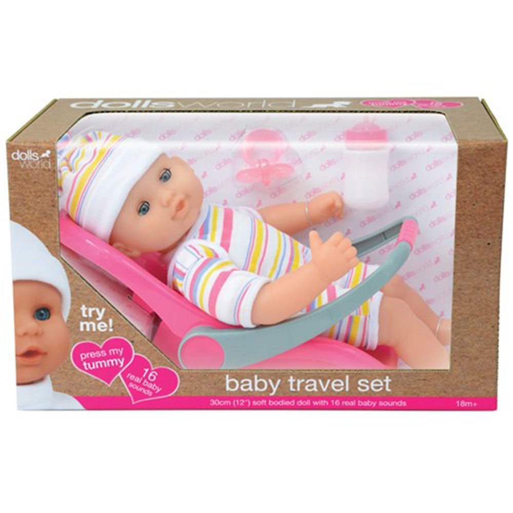 Dollsworld - Baby Travel Set 12in