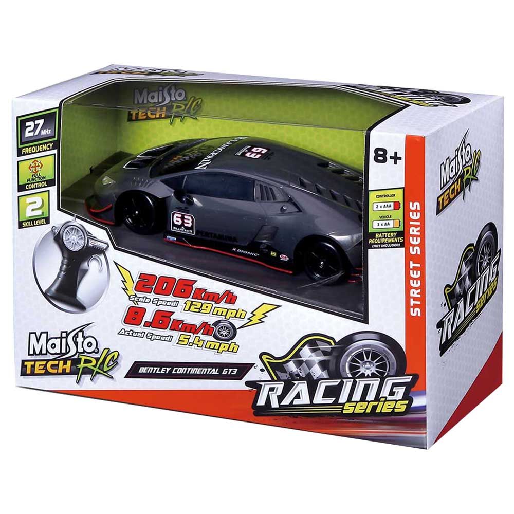 Maisto Tech - R/C 1:24 Scale Bentley Continental GT3 - Black