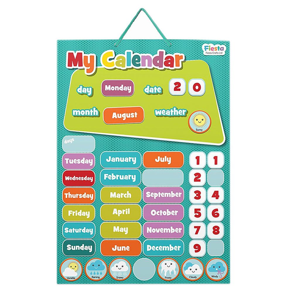 Fiesta Crafts - Magnetic Small My Calendar