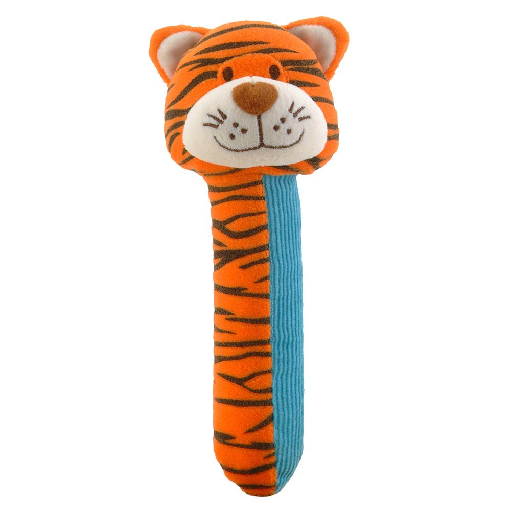 Fiesta Crafts - Squeakaboo Tiger - Orange & Blue