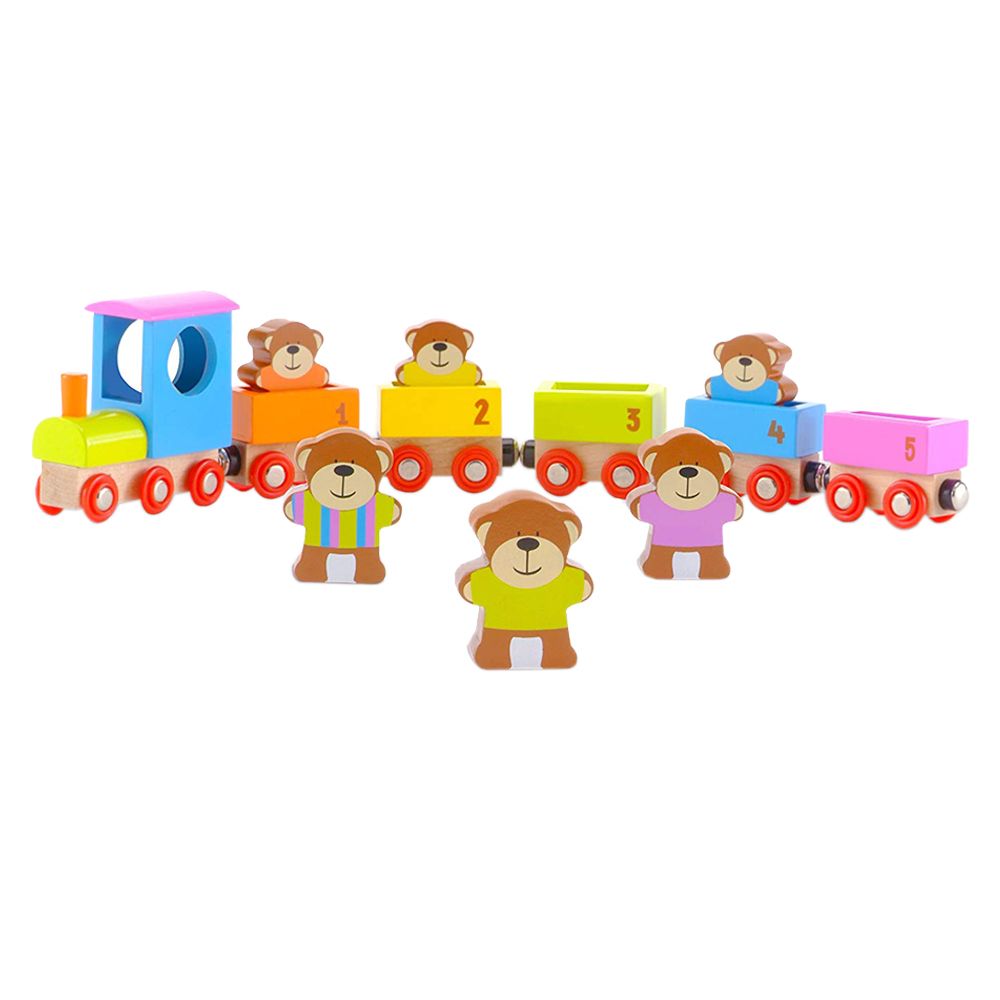 Fiesta Crafts - Teddies Train 5pcs