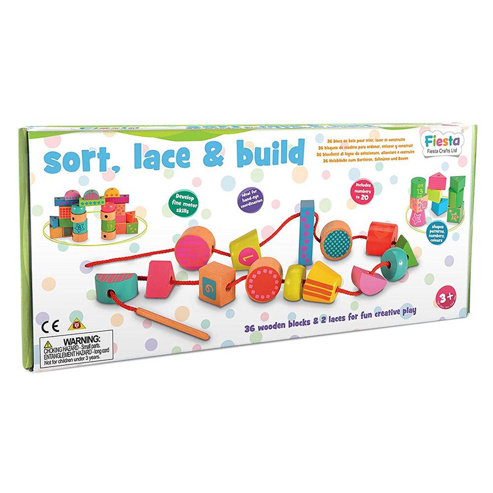 Fiesta Crafts - Sort Lace & Build 38pcs