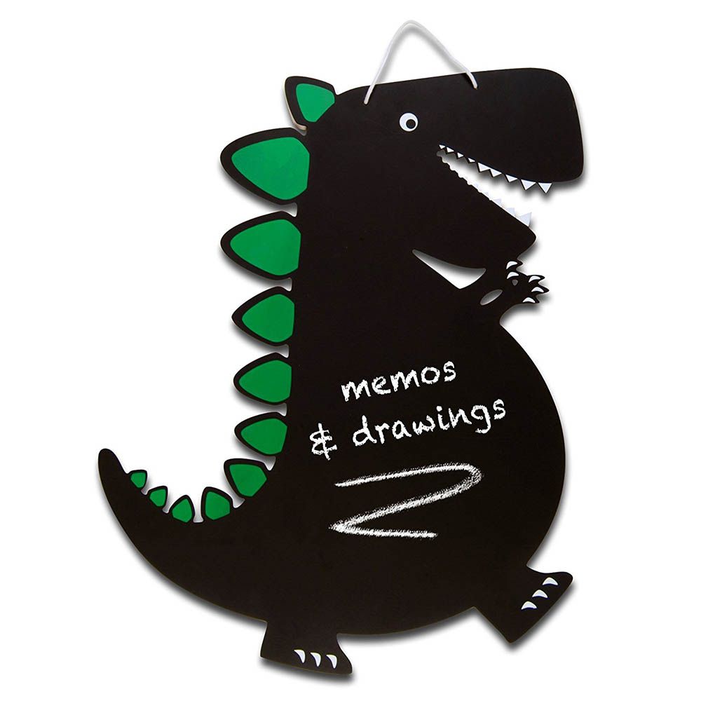 Fiesta Crafts - Wall Hanging Dinosaur Chalkboard - Black