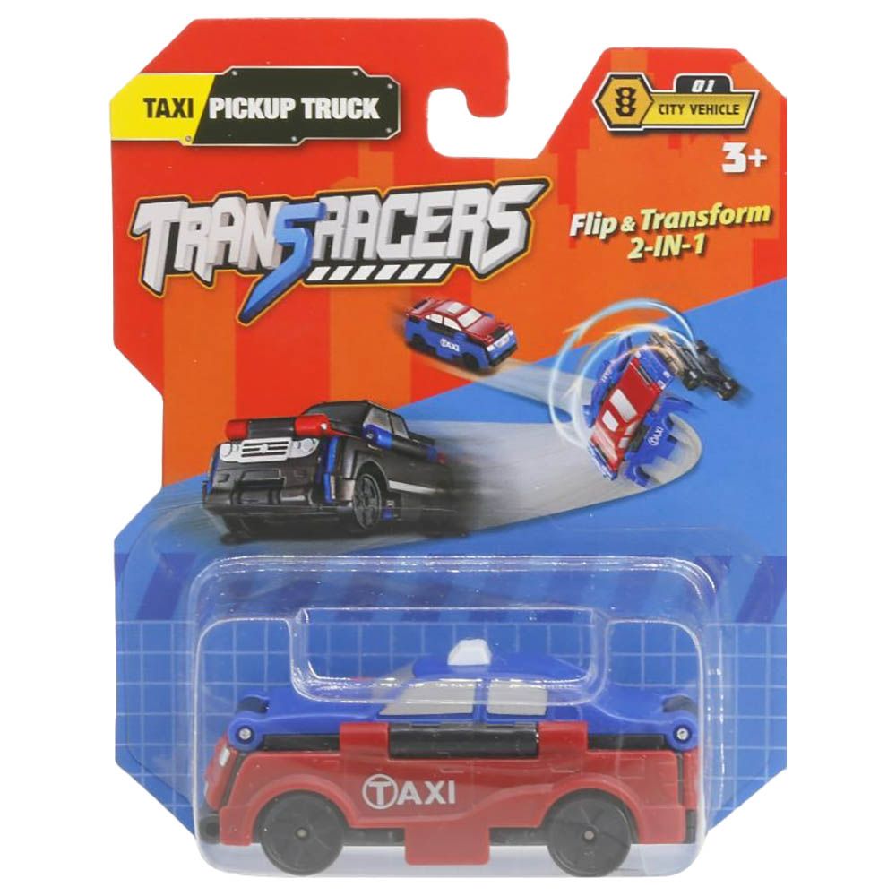 Transracers - 2-In-1 City Vehicle - Taxi & Pickup Truck