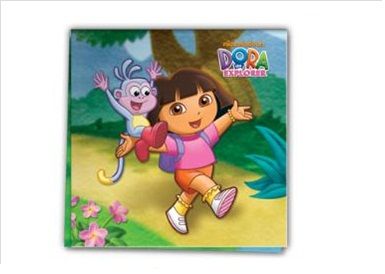 Dora the Explorer - Two Ply - Napkin 33 x 33 cm